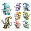 (Multi Style)Goblin Goes To The Toilet-Full Embroidery 2 Strands 18CT Stamped Cross Stitch-25*25CM