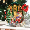 >SALE<Wooden Santa Claus Diamond Painting Desktop Ornaments for Bedroom Table Decor