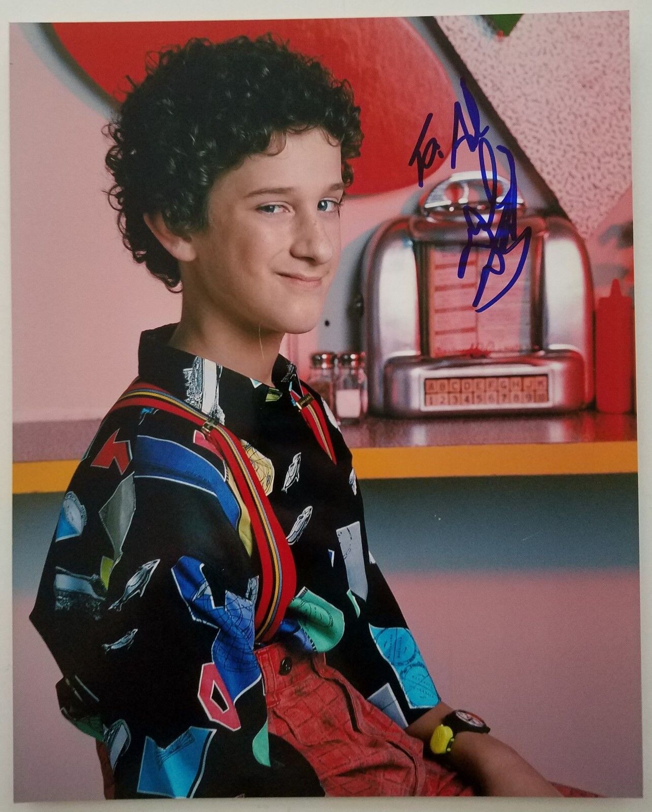 Dustin Diamond Signed 8x10 Photo Poster painting Actor Screech Saved By The Bell RAD