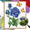 (US Local)Flower - 9CT Partial Beaded Cross Stitch Kit(30x35cm)