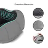 HOMIEE memory pillow neck pillow U-shaped pillow color box set gray (eye mask, storage bag, earplugs) (Light Grey)