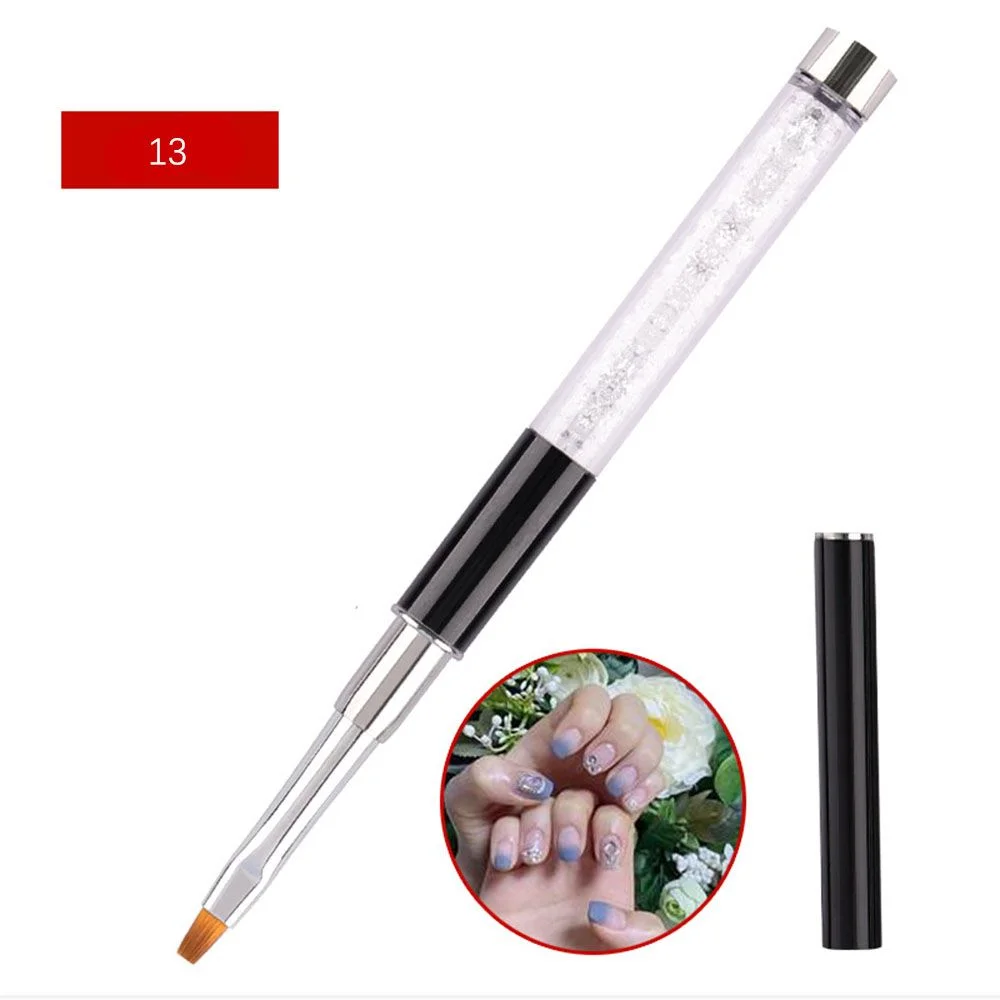 16 Types Nail Art Painting Brush UV Gel Extension Builder Carving Drawing Pen Crystal Diamond Handle Manicure Salon Tools NEW-Nail Inspo