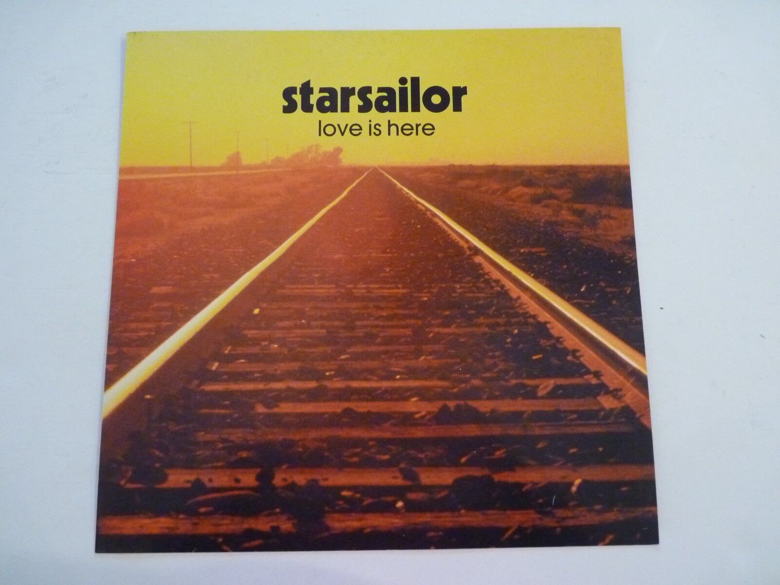 StarSailor Love is Here Cardboard LP Record Photo Poster painting Flat 12X12 Poster