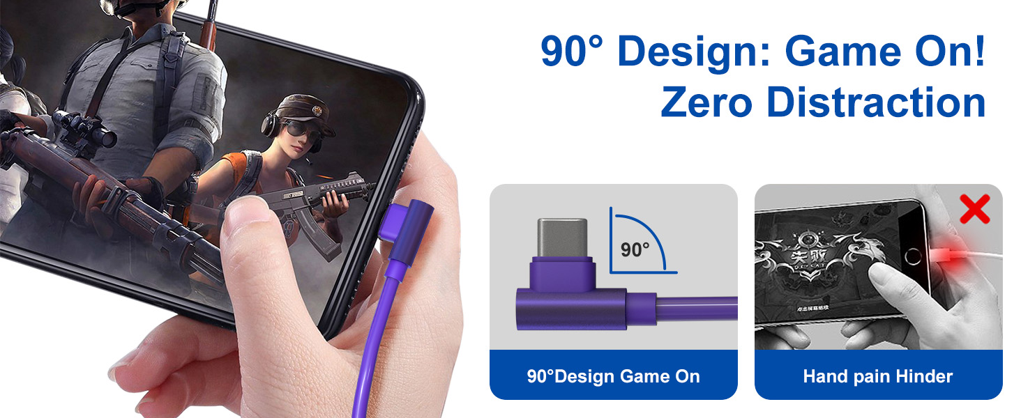 coiled lightning cable right angle