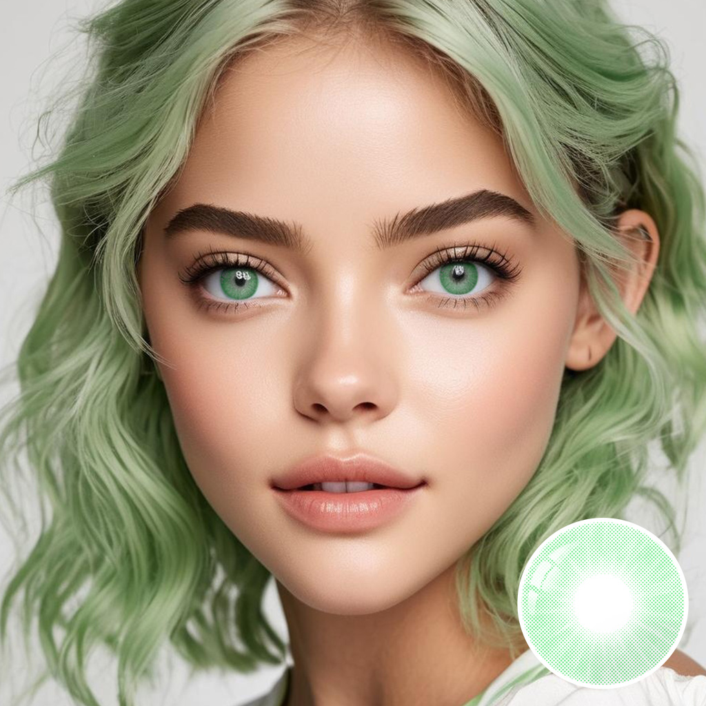 Hidrocor VERDE GREEN Colored Contact Lenses