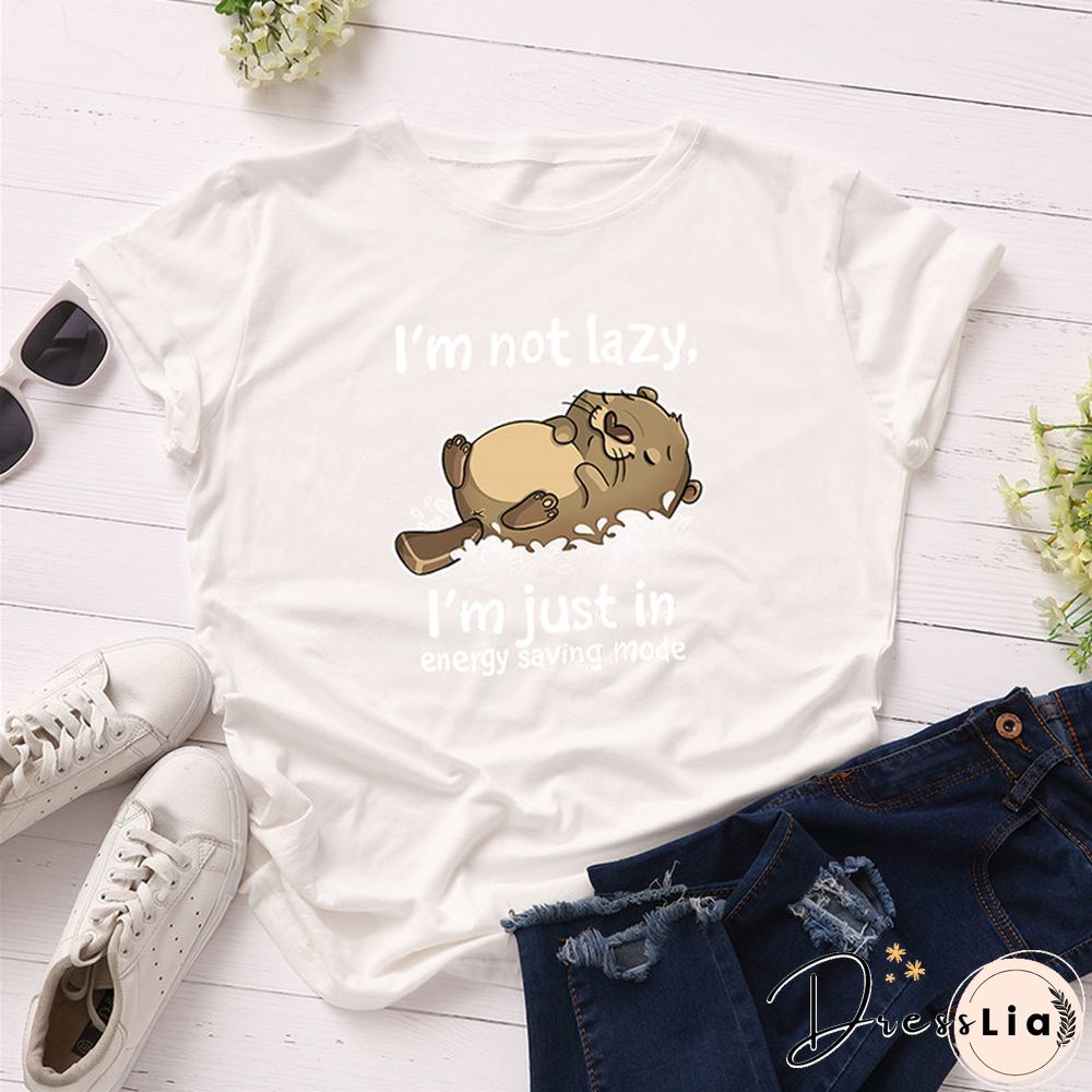100% Cotton Summer Women TShirt Lovely Cat Letter Print Graphic T Shirt O Neck Short Sleeve Female Tee Shirts Casual Tops