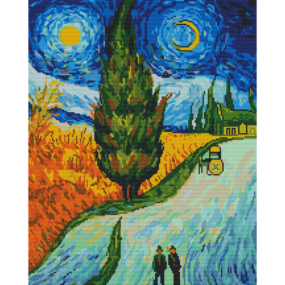 

Magical Landscape - 11CT Stamped Cross Stitch - 48*58CM, 501 Original