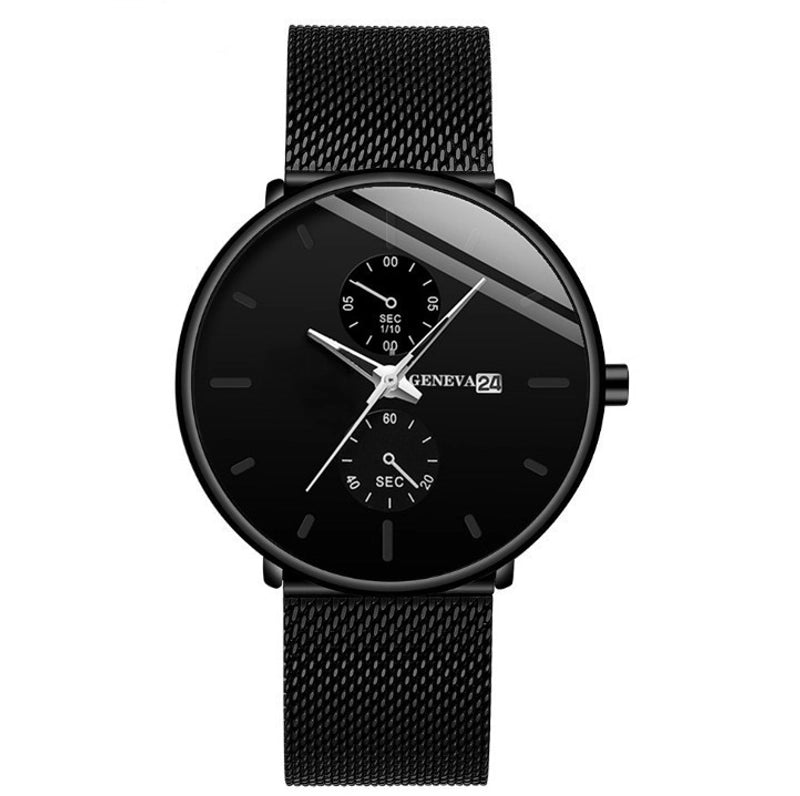 Business Geometric Buckle Quartz Men’s Watches