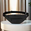 Nylon Fanny Pack Adjustable Waist Bag with Multi Pockets for Men & Women (Black)
