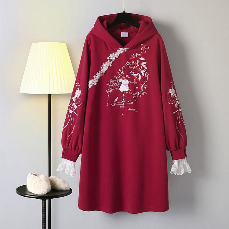 vintage hooded dress
