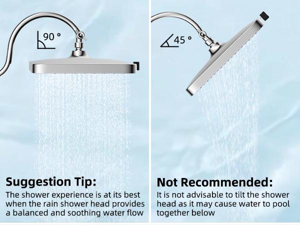 Hibbent Upgraded Chrome Fixed Shower Head Combo - 13'' Easy Reach High Pressure Rainfall Shower, 5-Jet Fixed Showerhead, 10-Mode Handheld, 12'' Extension Arm, 4-Way Diverter, 71'' Hose, Holder, cUPC Certified (Multi-Spray, Adjustable), Jets Fixed Showerhe