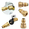 Brass Outlet Adapter Leakproof Gas Conversion Inflation Joint for Camping Picnic