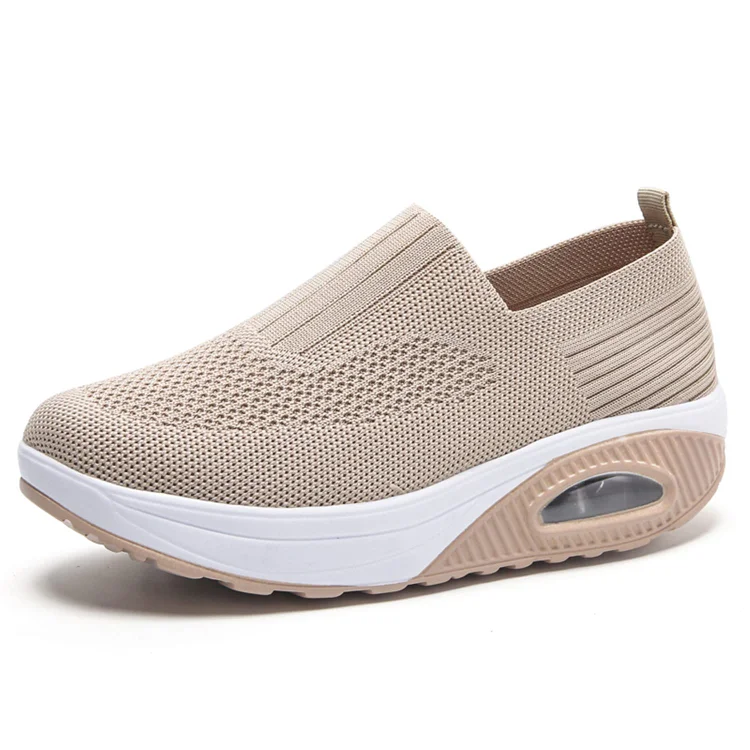 Stunahome™ Women Orthopedic Sneakers Elastic Knit Wedge Breathable Comfy Walking Shoes  Stunahome.com