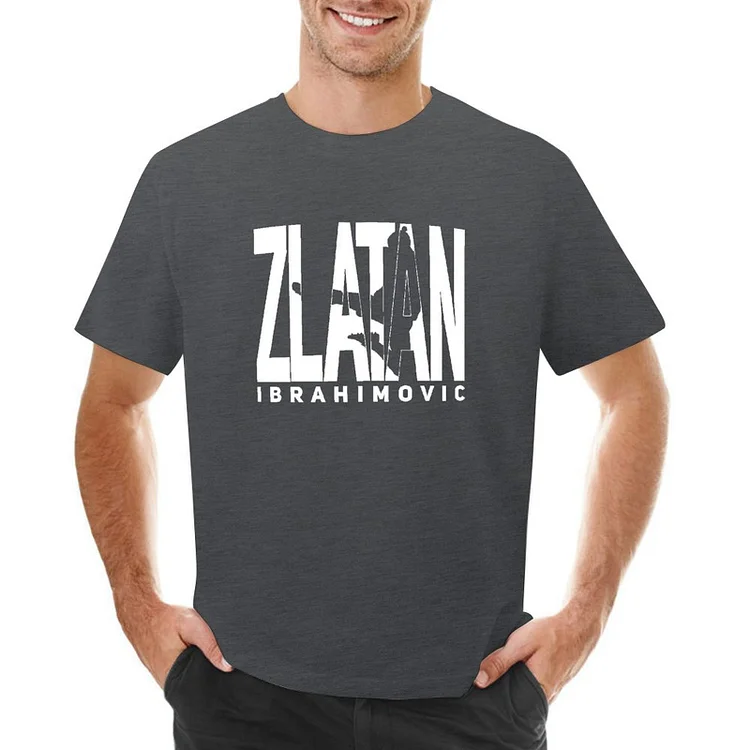 Zlatan Ibrahimovic Inspired Silhouette Men's Soccer Culture Tee