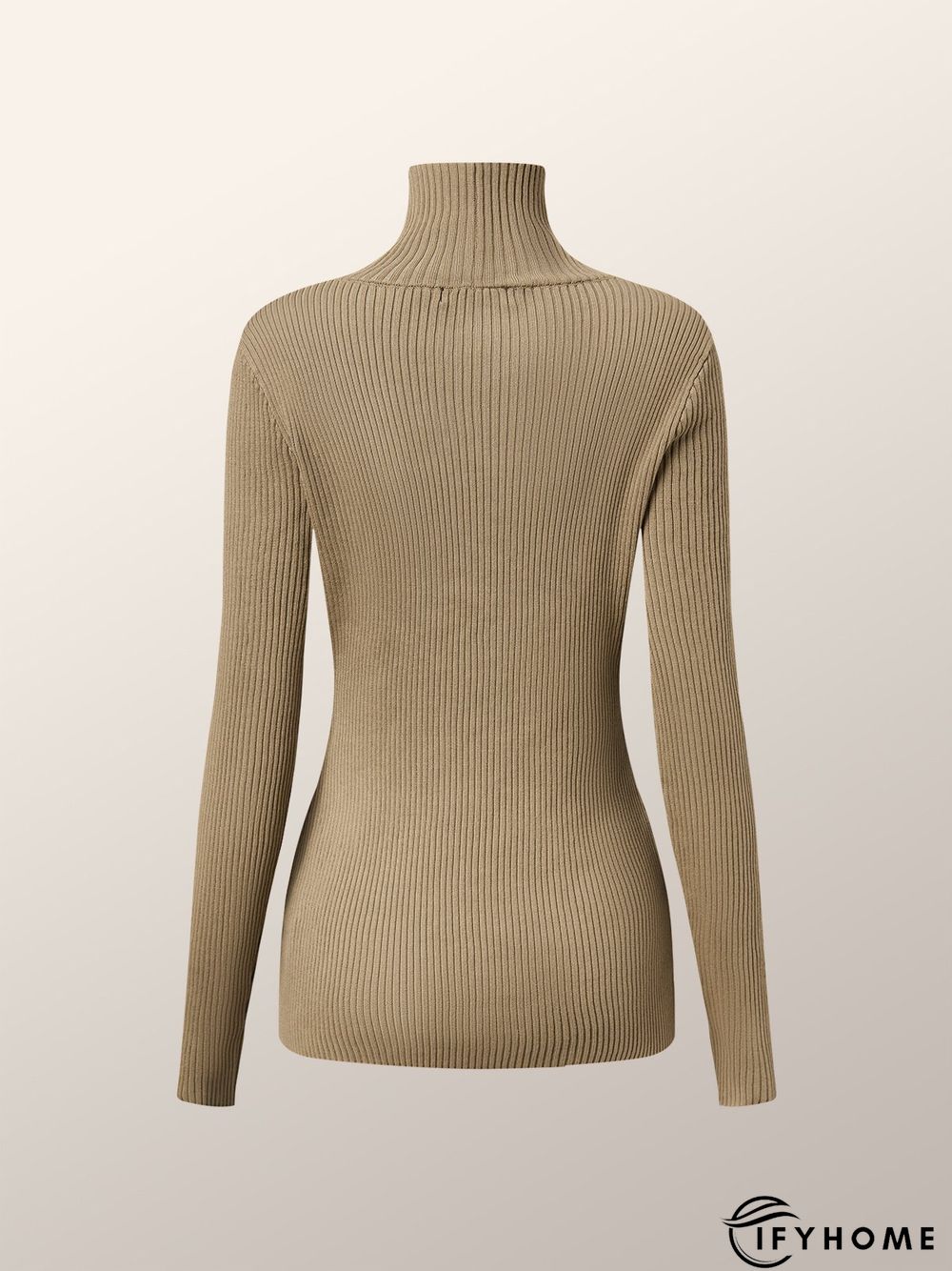 Turtleneck Elegant Long Sleeve Tight Sweater | IFYHOME