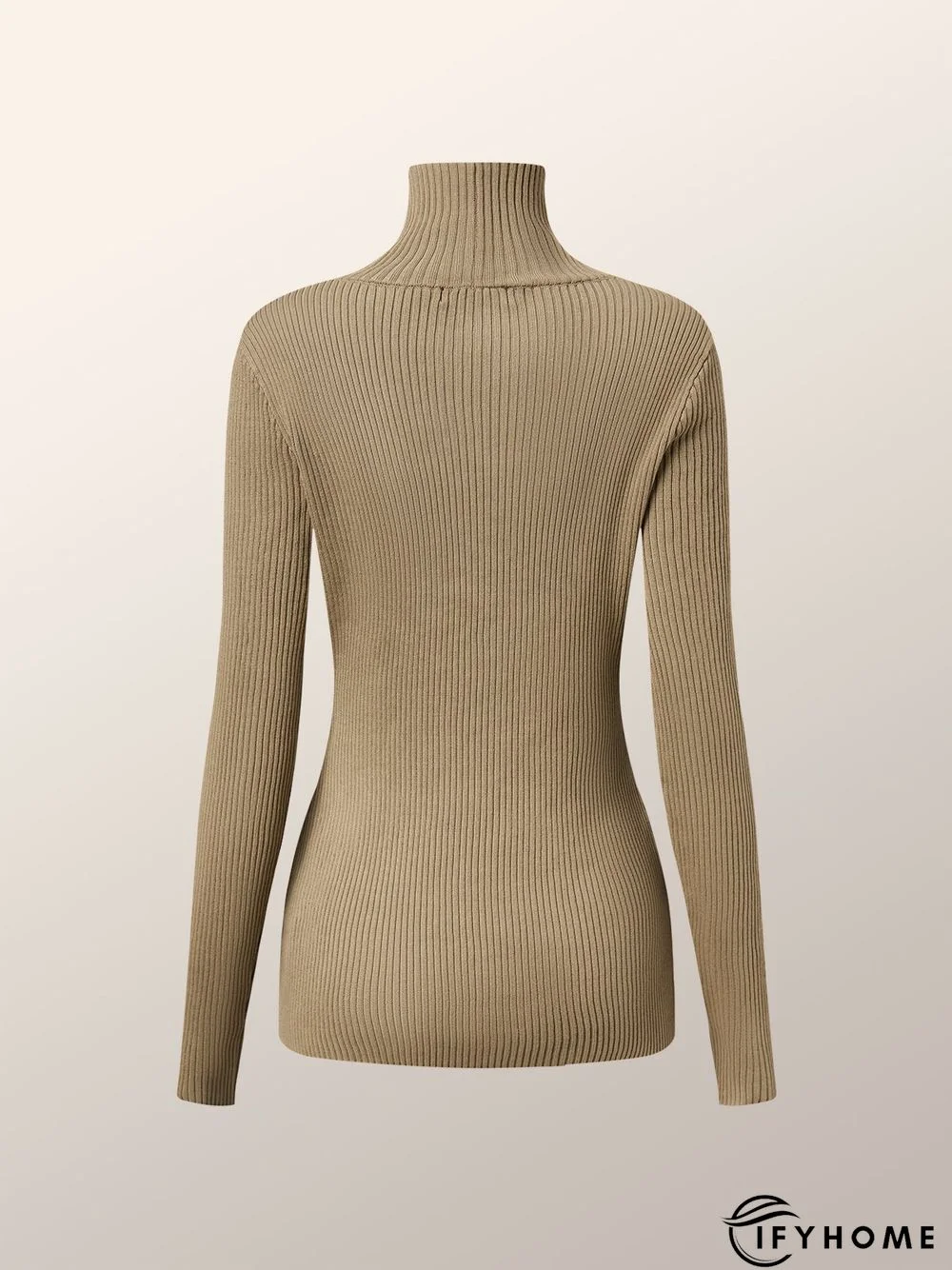 Turtleneck Elegant Long Sleeve Tight Sweater | IFYHOME