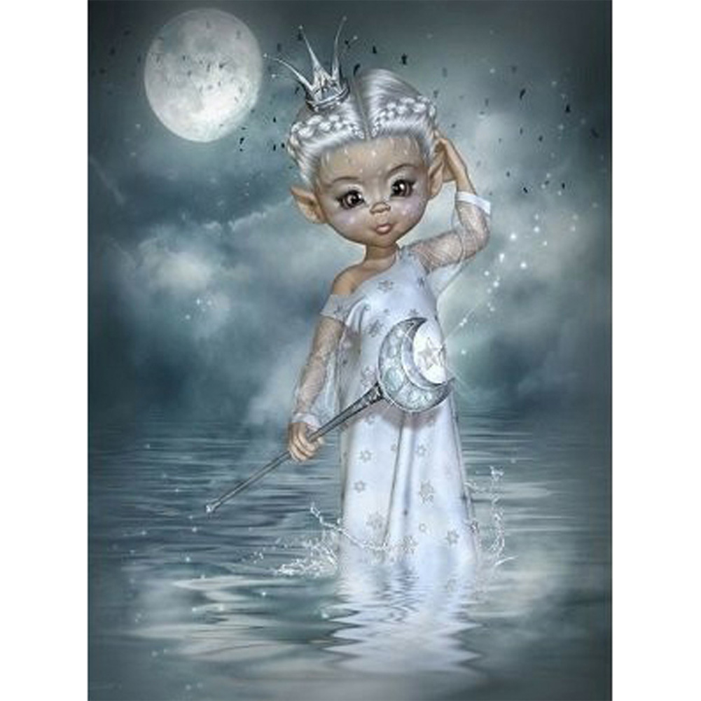 

(Multi-Size) Fairy Girl - Round/Square Drill Diamond Painting, Round diamond 30*40cm, 501 Original