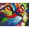 Colorful Cat - 14CT Stamped Cross Stitch Kit(39x32cm)