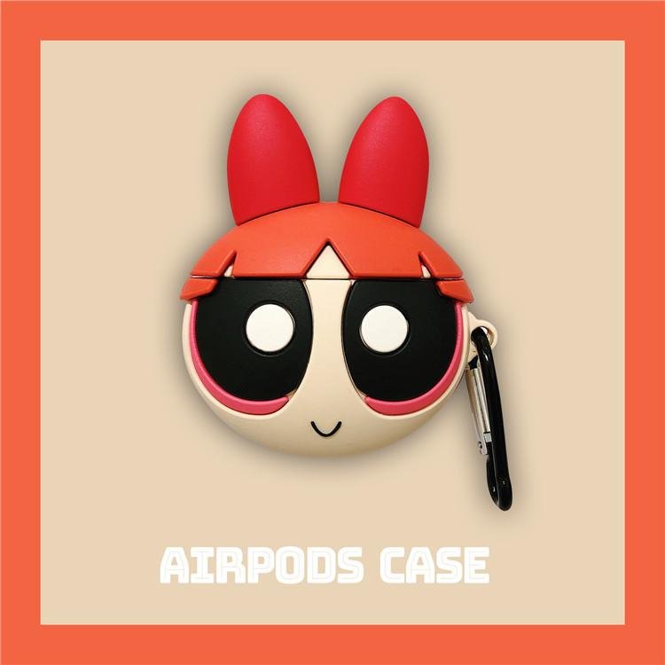 The Powerpuff Girls Airpods Case Cover Shockproof For Apple Earphone Silicone Protective Cover