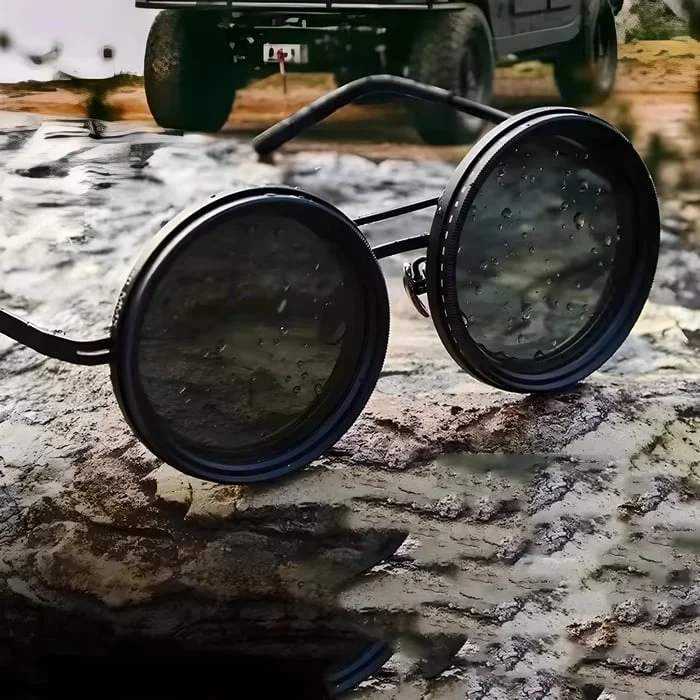 Last Day 50% Off🔥Adjustable Tint Polarized Round Sunglasses