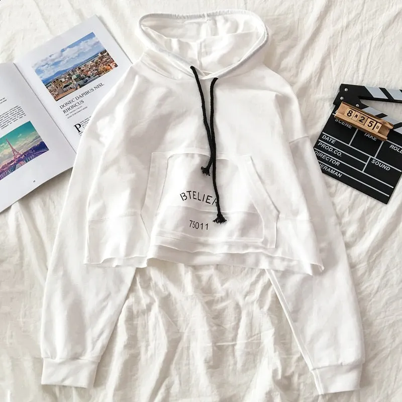 2021 Summer Fashion Korean Women's Tracksuit Girl's Sweet Solid Hoodie Height With High Waist Denim Shorts 2 Piece Set Women
