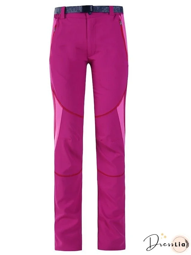 Women's Hiking Pants Trousers Patchwork Summer Outdoor Uv Resistant Breathable Quick Dry Lightweight Pants / Trousers