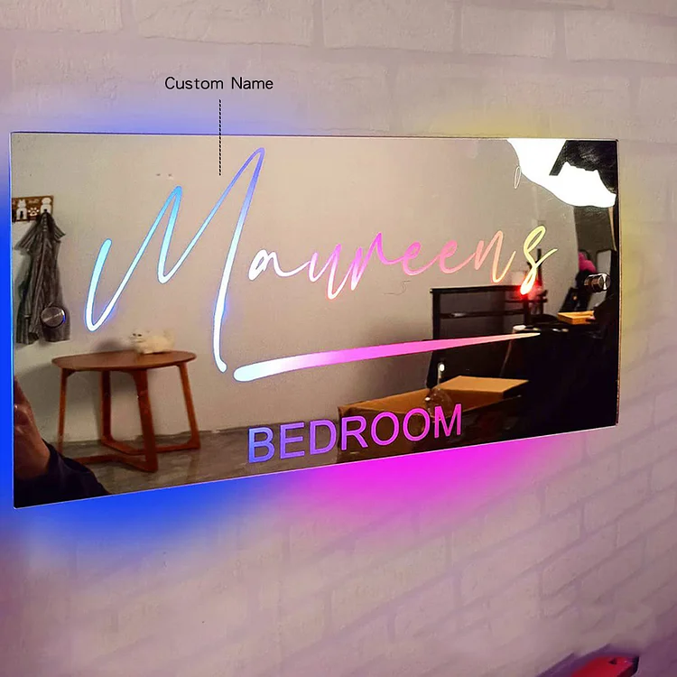 Personalized Neon Mirror Wall Hanging LED Neon Lights