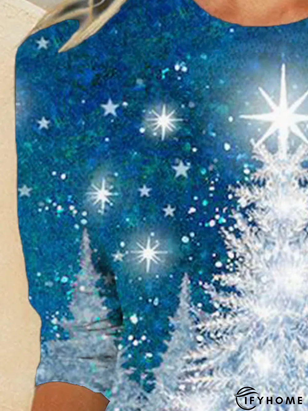 Loose Christmas Snowman Crew Neck Vintage Blouse | IFYHOME
