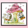 Forest Paradise - 14CT Stamped Cross Stitch 22*19cm/8.66*7.48in(Brand)