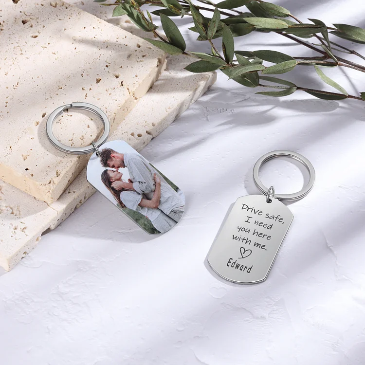 Drive safe keychain with on sale name