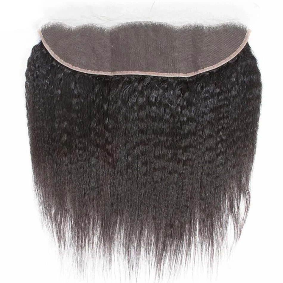 Boruihair Kinky Straight Lace Closures & Frontal – 5×5, 13×4 & 13×6 | 12–20″ | 100% Human Hair | Transparent & HD Lace
