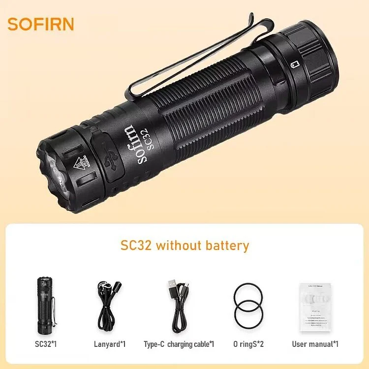 Sofirn SC32 Rechargeable EDC Flashlight