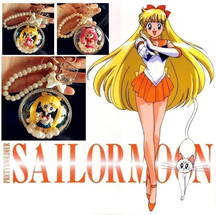 4 Colors Sailor Moon Chibi Princess Key/Bag Chain SP1812115