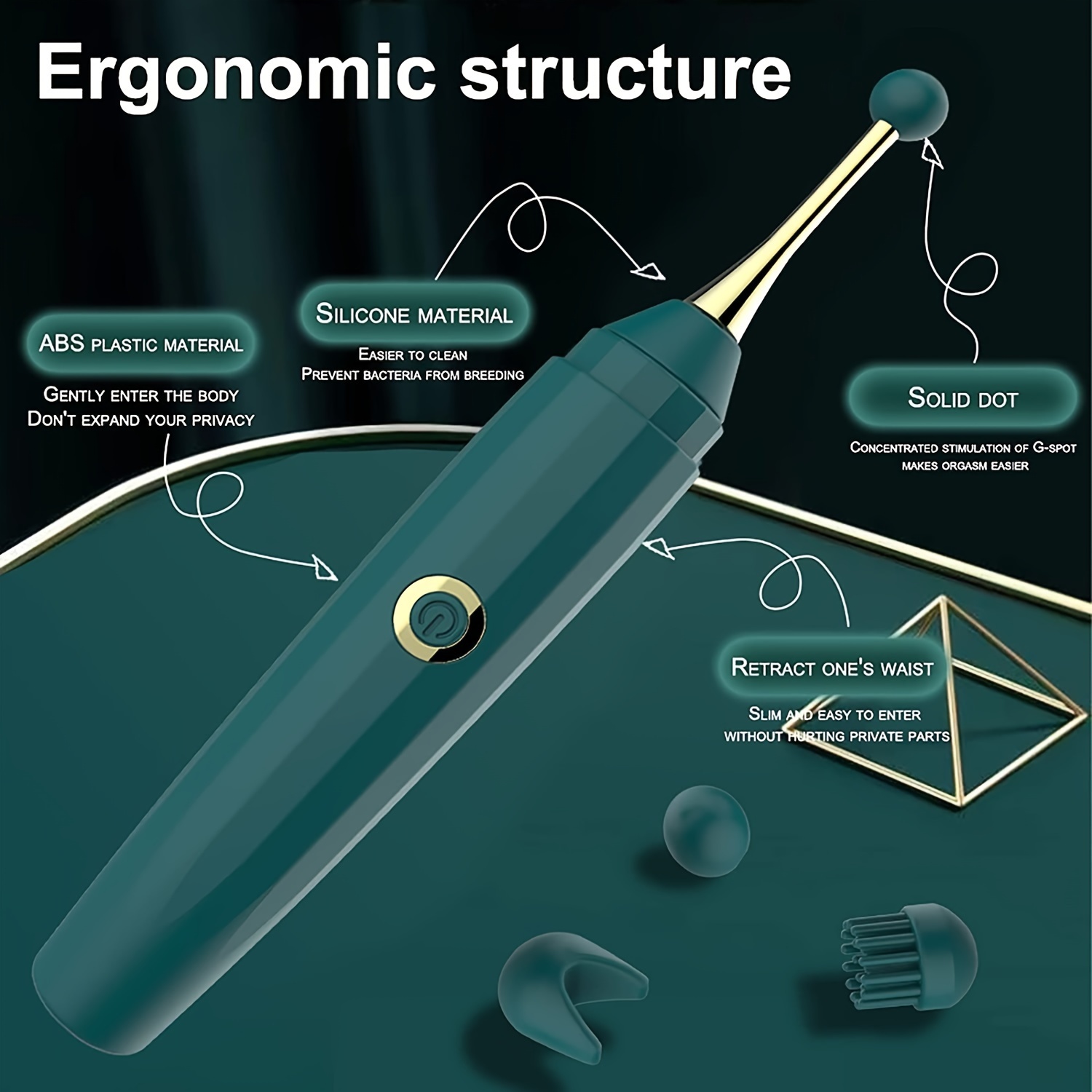 High-frequency Clitoral Pen Vibrator with 10 Vibration Modes