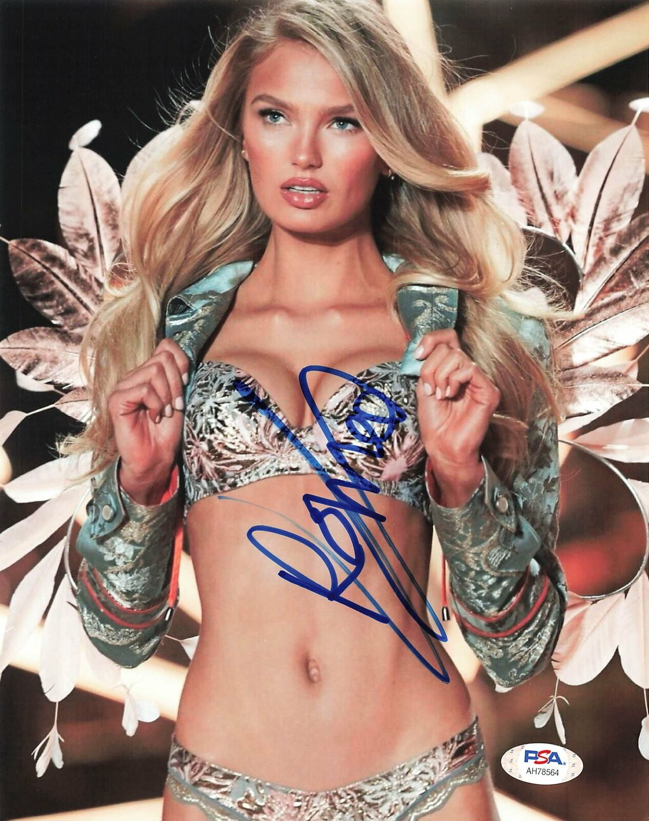 Romee Strijd signed 8x10 Photo Poster painting PSA/DNA Victoria's Secret Angel Autographed Sexy