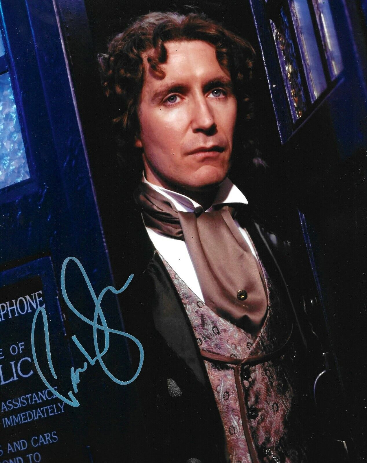 Paul McGann Signed Doctor Who 10x8 Photo Poster painting AFTAL