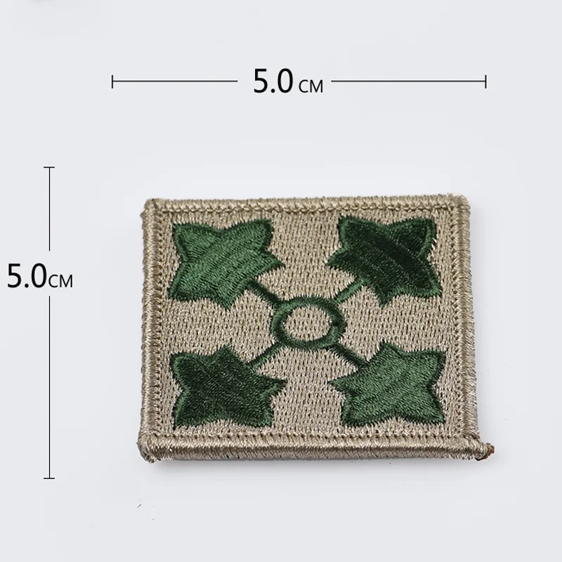 Military Fans Outdoor Embroidered Armbands Velcro Epaulettes