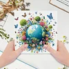 6Pcs Erde - 5d DIY Handwerk Gru&szlig;karte