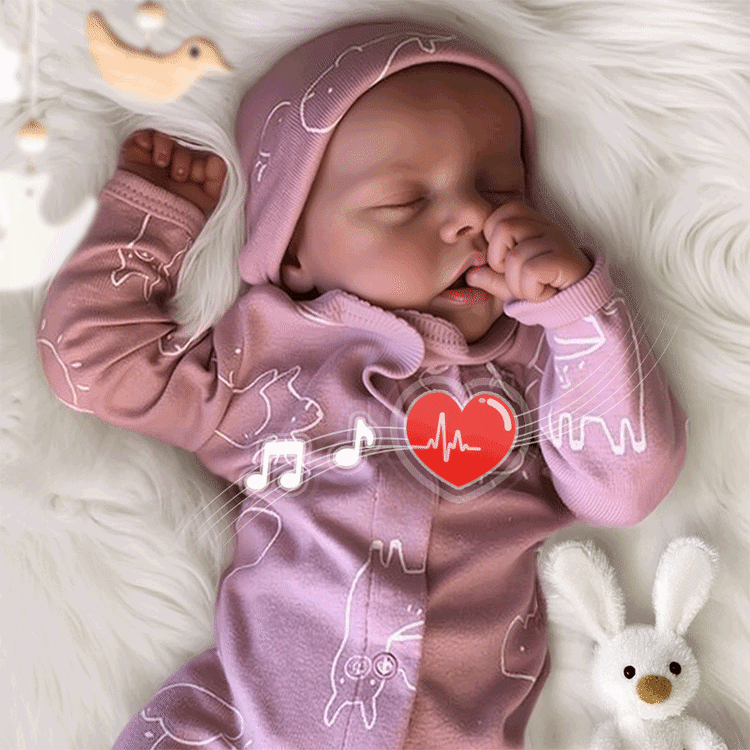 [Best Price]17" Realistic Lifelike Silicone Vinyl Reborn Newborn Baby Doll Girl with Hand-Painted Hair Sleeping Closed Eyes Marilla Rebornartdoll® RSAW-Rebornartdoll®