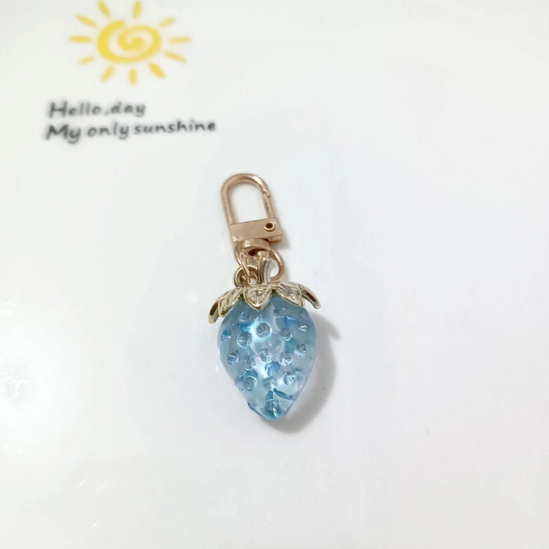 Sweet Strawberry Arylic Unisex Keychain