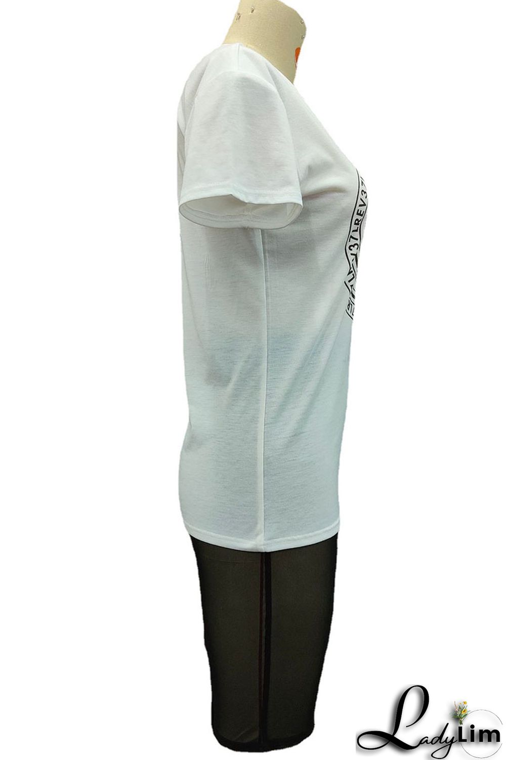 Pink Casual Print Patchwork O Neck Short Sleeve Two Pieces