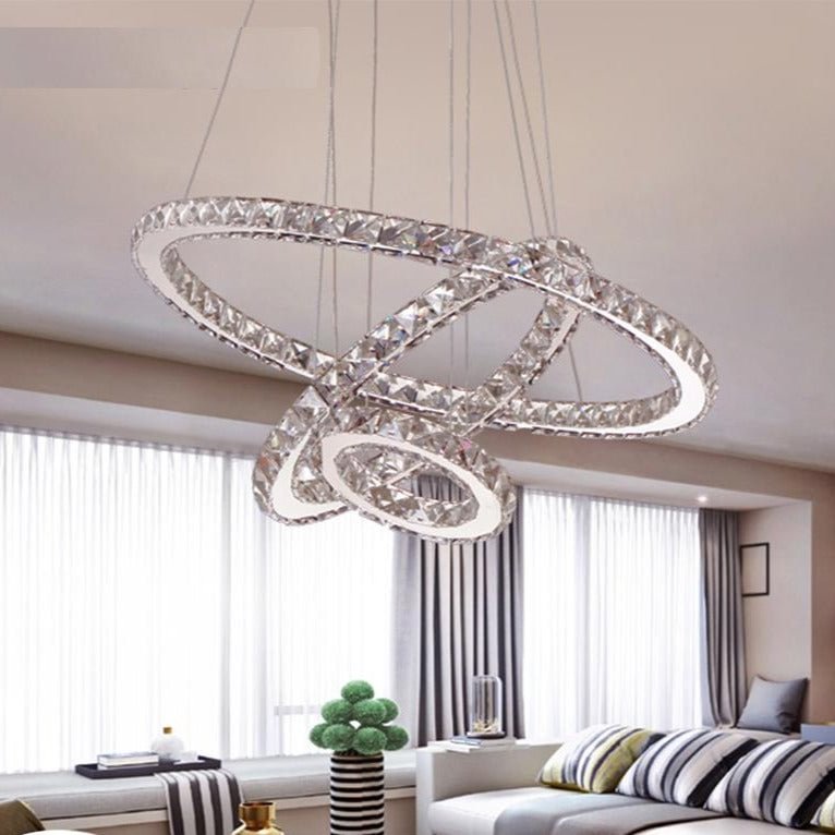 Modern LED Crystal Chandelier Lights Lamp For Living Room Cristal Lustre Chandeliers Lighting Pendant Hanging Ceiling Fixtures