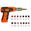 Magnetic Ratchet Screwdriver Set with 14 Bits Easy Handling and Secure Grip