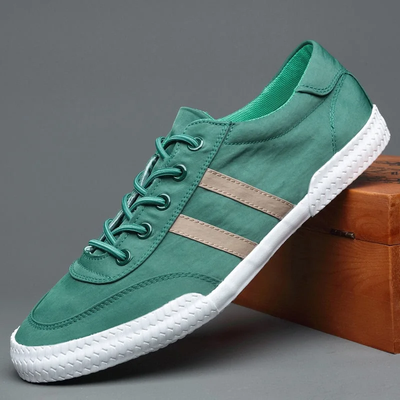 YITU New Men's Canvas Shoes Summer Lazy Men's Vulcanize Shoes Designer Sneakers Spring/Autumn Men Slip-On Buckle Loafer Shoes