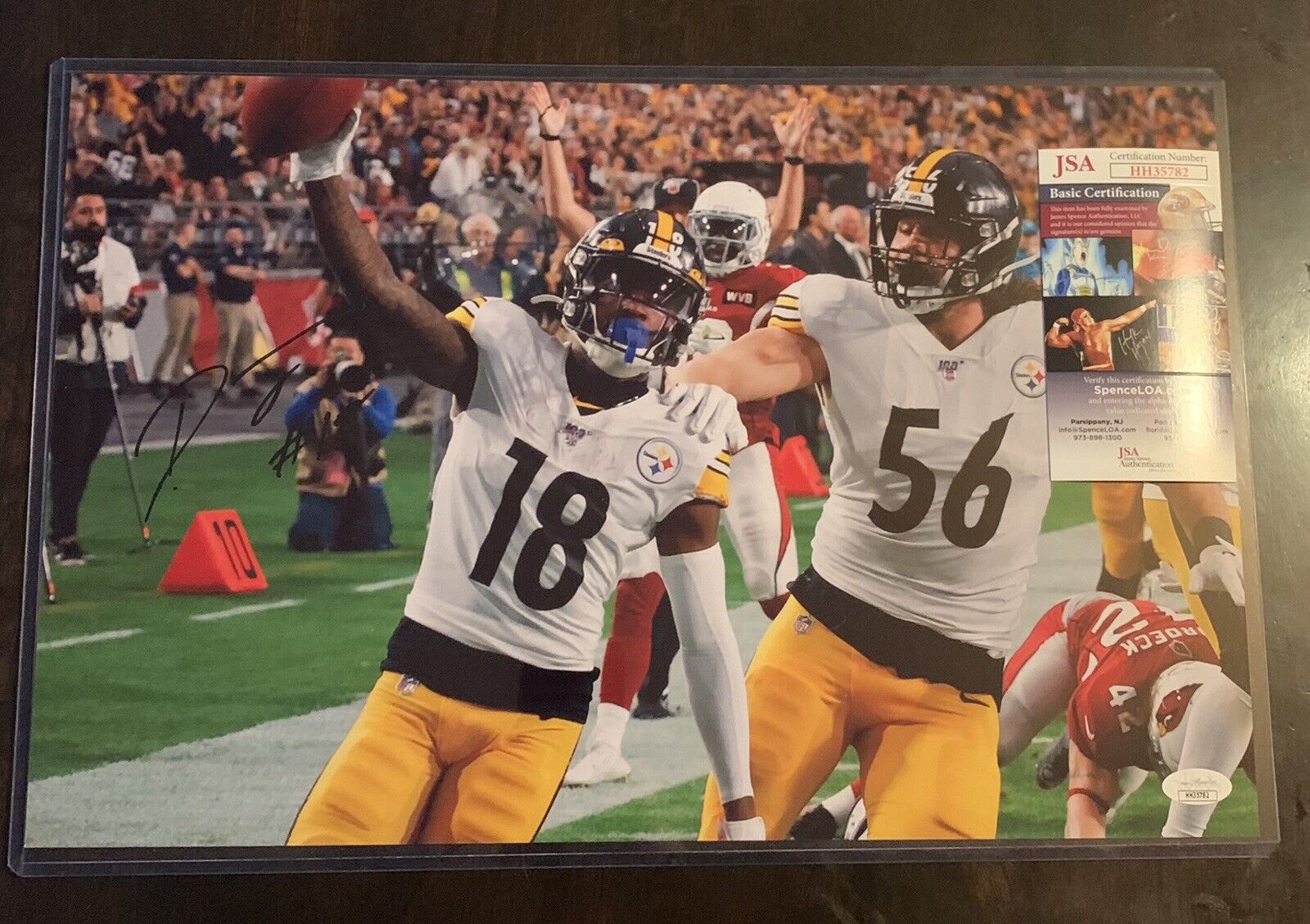 DIONTAE JOHNSON 11x17 Signed Photo Poster painting STEELERS FOOTBALL JSA/COA HH35782