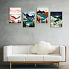 4Pack Landscape Art-Full Round Diamond Painting(30x40cm)