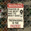 Warning - Metal Tin Signs(8*12Inch/12*16Inch)