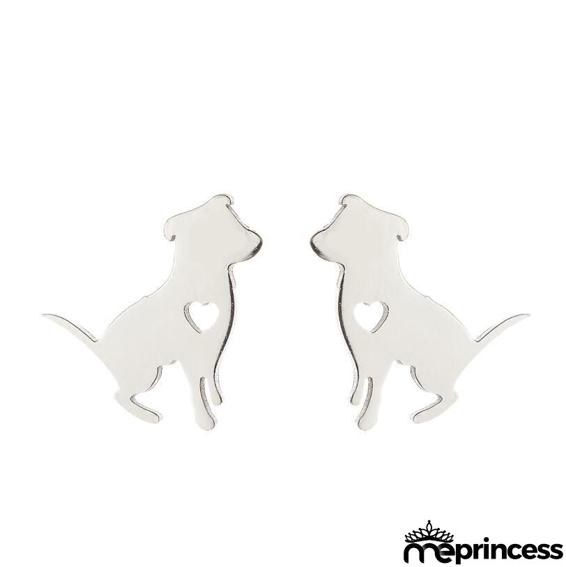 Women Fashion Hollow Eagle Owl Snake Dolphin Bee Giraffe Elephant Dog Cat Rabbit Fish Bird Penguim Stainless Steel Stud Earrings