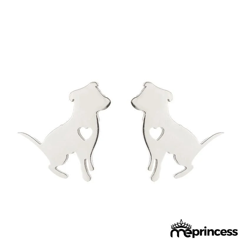 Women Fashion Hollow Eagle Owl Snake Dolphin Bee Giraffe Elephant Dog Cat Rabbit Fish Bird Penguim Stainless Steel Stud Earrings