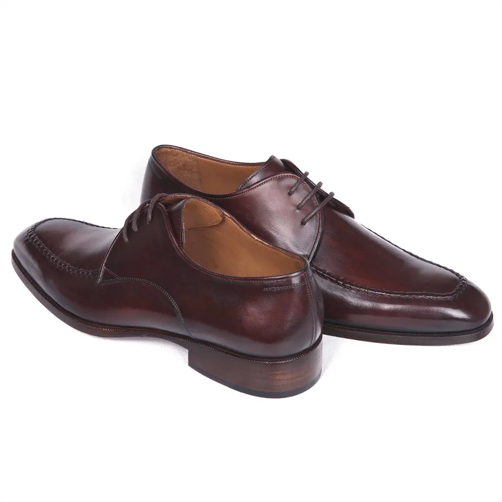 Gentleman's Oxford Shoes Classic Lace Up Formal Shoes Business Lather Dark Wine Shoes-vocosishoes